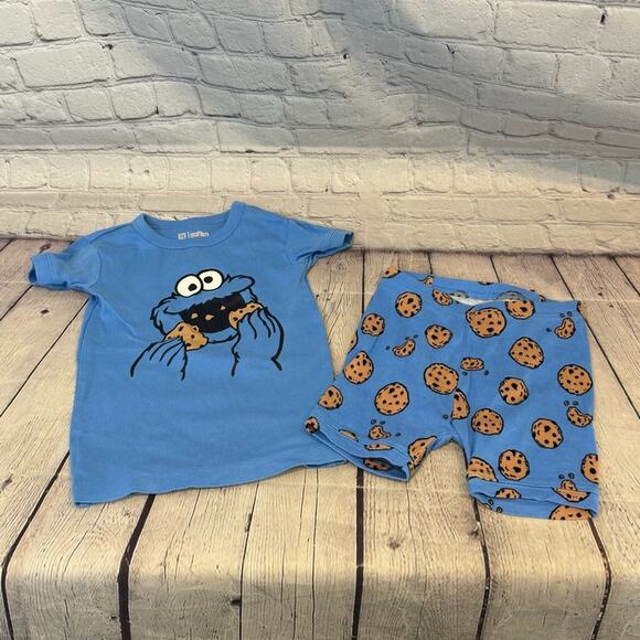 Baby Gap Cookie Monster 2 Piece Shorts Set - Picture 1 of 3